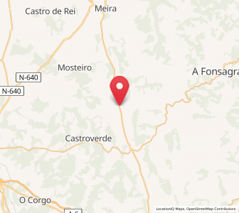 Map of Millares, Galicia