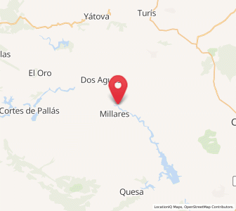 Map of Millares, Valencia