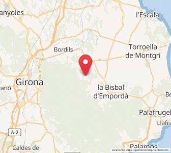 Map of Millás, Catalonia