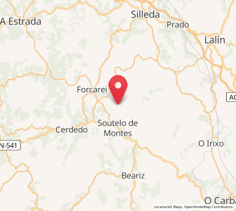 Map of Millerada, Galicia