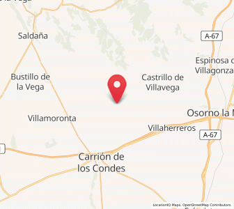 Map of Miñanes, Castille and León