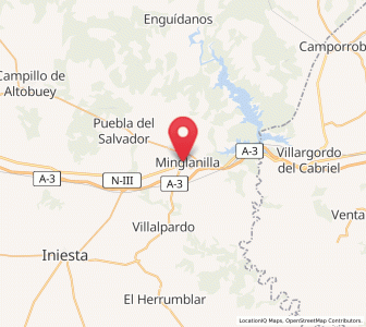 Map of Minglanilla, Castille-La Mancha