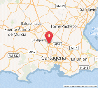 Map of Miranda, Murcia