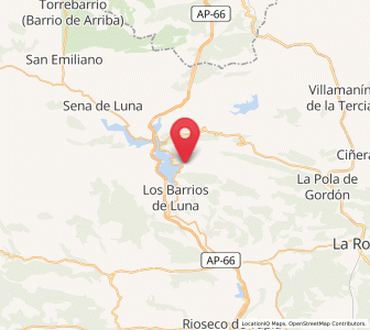 Map of Mirantes de Luna, Castille and León