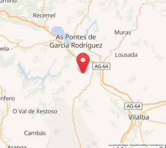 Map of Miraz, Galicia