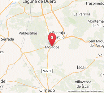 Map of Mojados, Castille and León