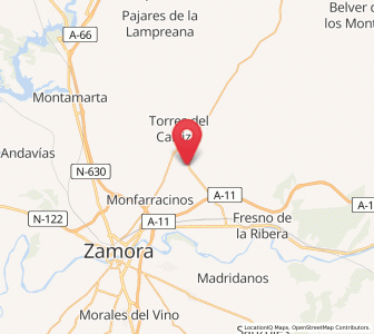 Map of Molacillos, Castille and León