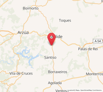 Map of Moldes, Galicia