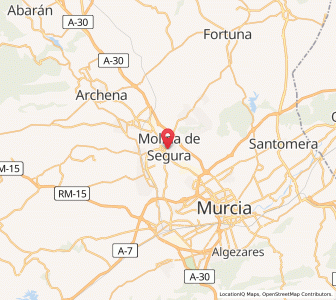 Map of Molina de Segura, Murcia