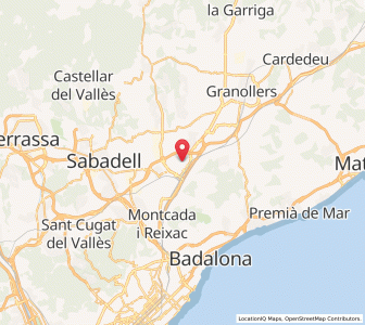 Map of Mollet del Vallès, Catalonia