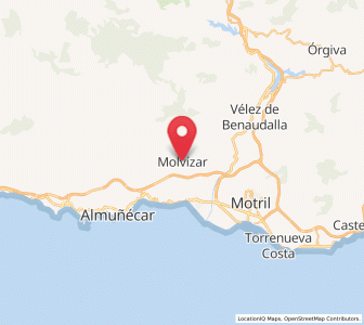 Map of Molvízar, Andalusia