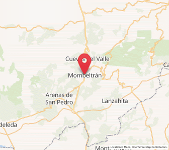 Map of Mombeltrán, Castille and León