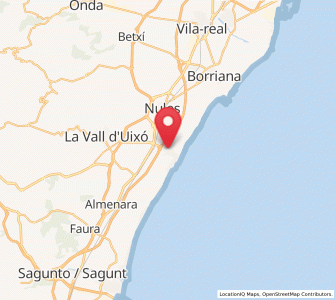 Map of Moncofa, Valencia