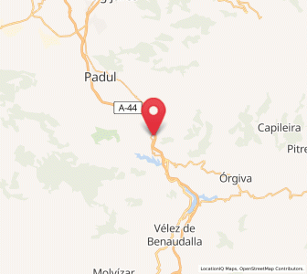 Map of Mondújar, Andalusia