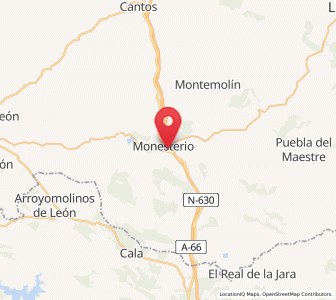 Map of Monesterio, Extremadura