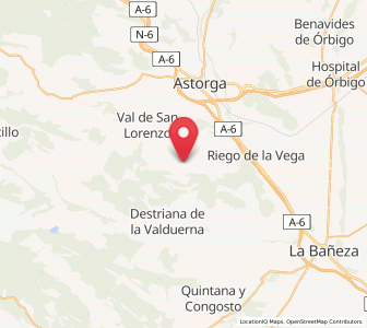 Map of Monfrontino, Castille and León
