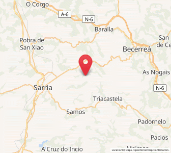 Map of Monseiro, Galicia