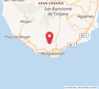 Map of Montaña la Data, Canary Islands