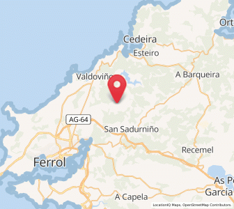 Map of Monte, Galicia