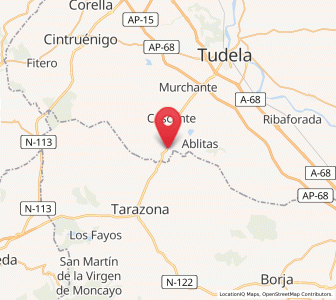 Map of Monteagudo, Navarre