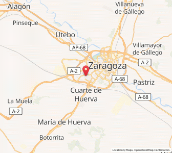 Map of Montecanal, Aragon