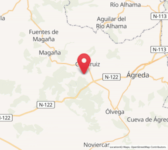 Map of Montenegro de Ágreda, Castille and León