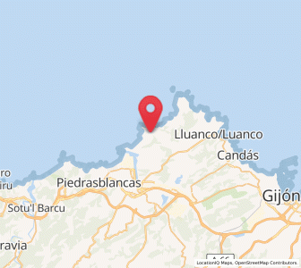 Map of Monteril, Asturias