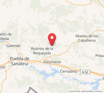 Map of Monterrubio, Castille and León