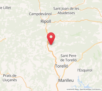 Map of Montesquiu, Catalonia