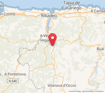 Map of Montouto, Asturias