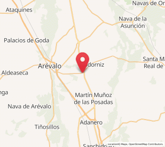 Map of Montuenga, Castille and León