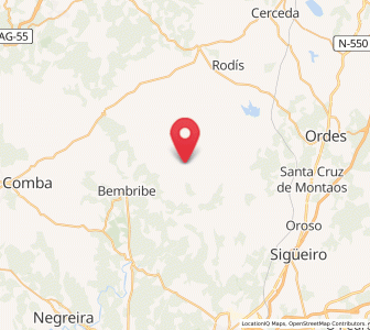 Map of Monzo, Galicia