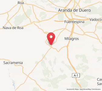 Map of Moradillo de Roa, Castille and León