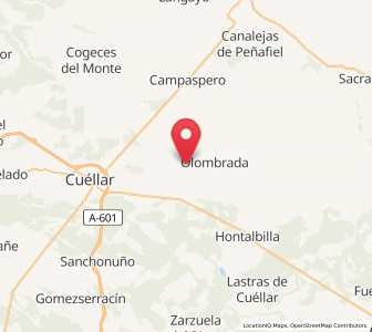Map of Moraleja de Cuéllar, Castille and León