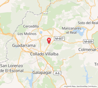 Map of Moralzarzal, Madrid