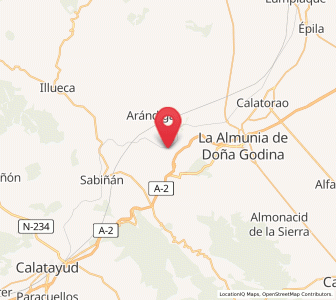 Map of Morata de Jalón, Aragon