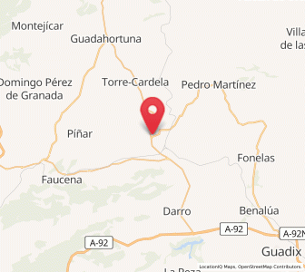 Map of Moreda, Andalusia