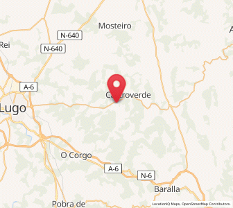 Map of Moreira, Galicia