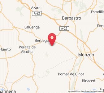 Map of Morilla, Aragon