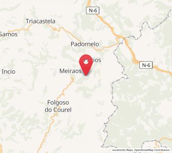 Map of Mostad, Galicia