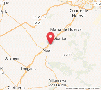 Map of Mozota, Aragon