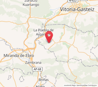 Map of Muergas, Castille and León