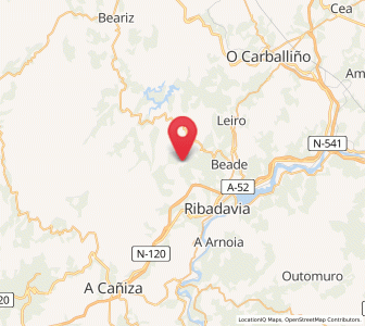 Map of Muimenta, Galicia