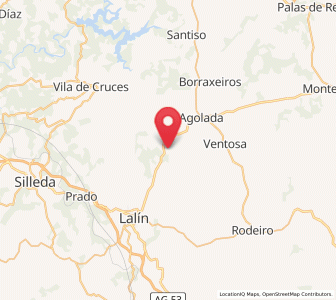 Map of Muimenta, Galicia