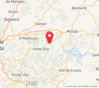 Map of Muiña, Galicia