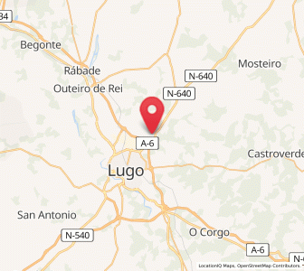 Map of Muja, Galicia