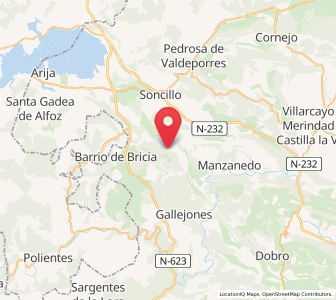 Map of Munilla de Hoz de Arreba, Castille and León