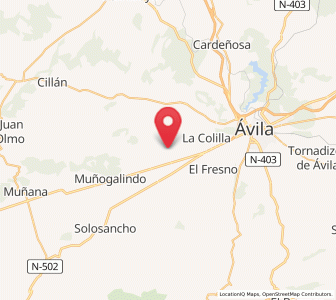 Map of Muñopepe, Castille and León