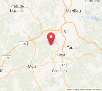 Map of Muntanyola, Catalonia