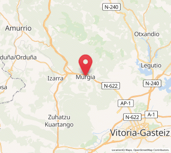 Map of Murgia, Basque Country